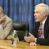 Timothy Wirth with Ted Turner