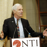 Ted Turner at NTI podium