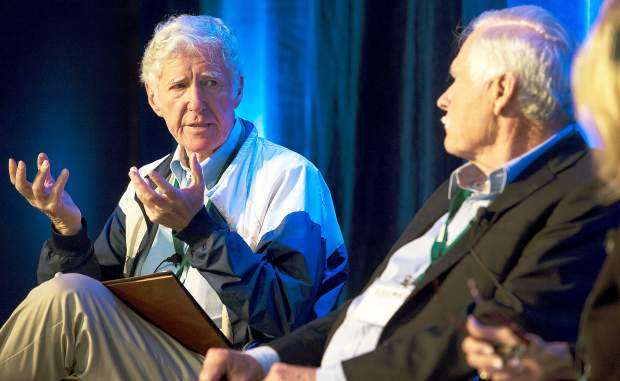 In Aspen, Ted Turner, Lester Brown say fossil fuels must go