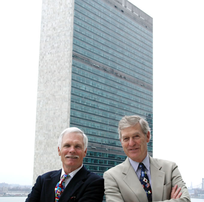 Makes history by pledging $1 billion to the United Nations, establishes the United Nations Foundation (UNF) the following year